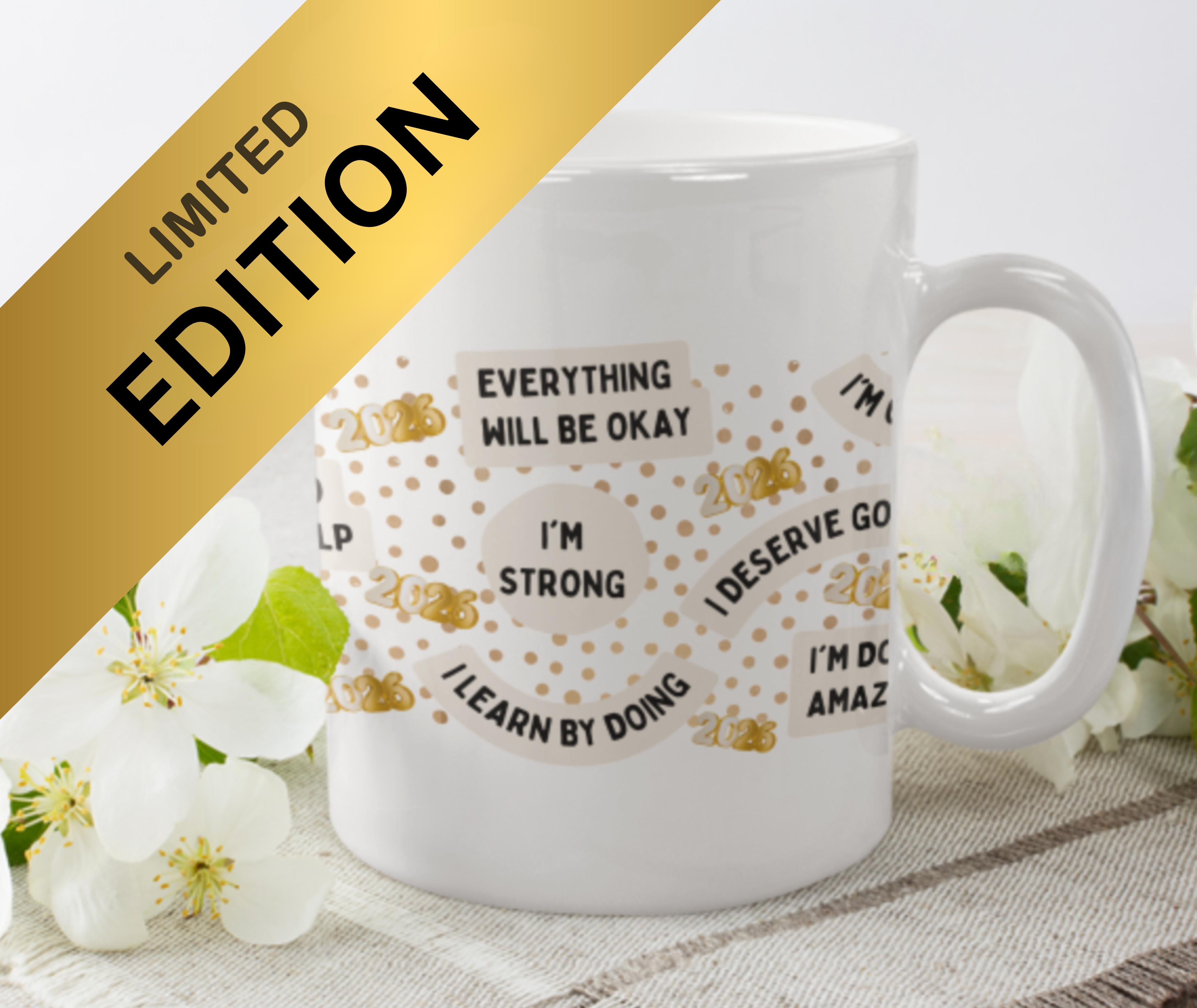 🎁 ✨ 2026 New Year Affirmations Mug Start your year with intention, one sip at a time. (100% off)