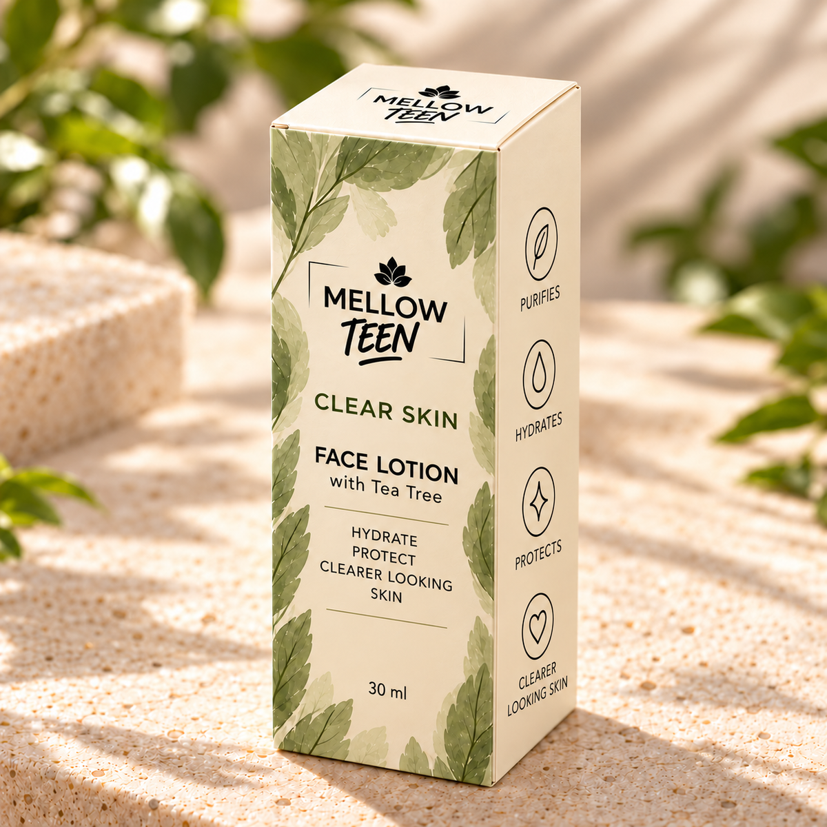 PRE-ORDER | Mellow Teen Clear Skin Face Lotion - 30 ml With Tea Tree
