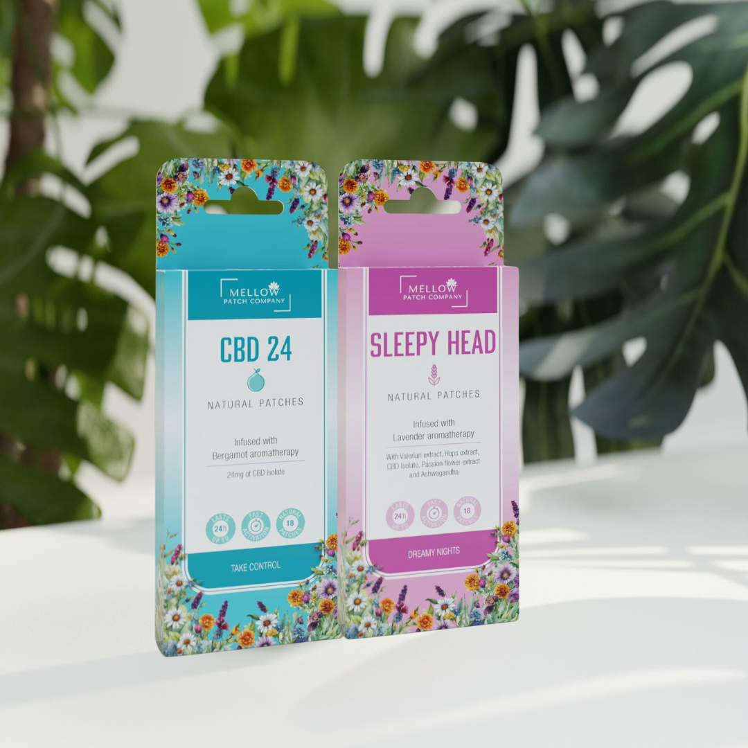 Serenity & Bliss Bundle – Sleepy Head & CBD24 patches
Evening calm & relaxation support bundle – Serenity & Bliss
Natural calm & restful night patches – Sleepy Head & CBD24