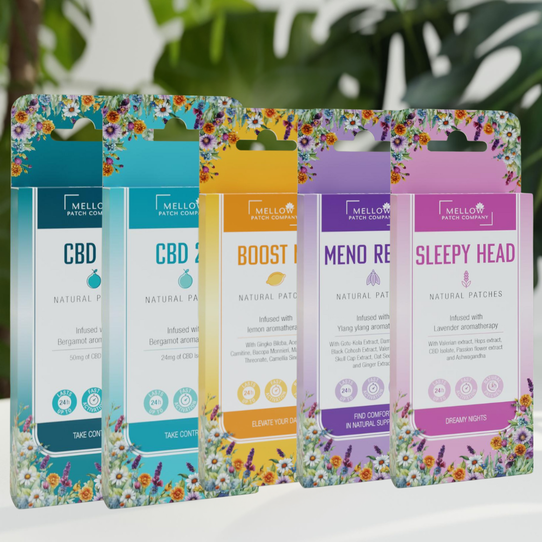 The Welcome Bundle - CBD 50, CBD 24, Boost Me, Meno Relief, Sleepy Head (25 Patches)