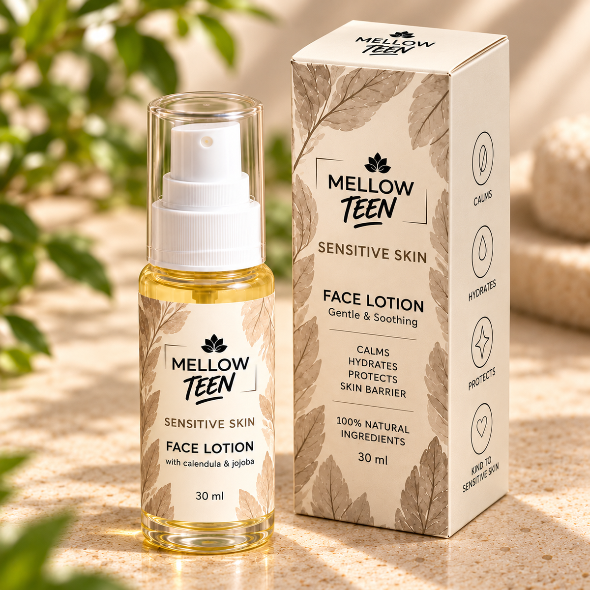 PRE-ORDER | Mellow Teen Sensitive Skin Scrub + Lotion Duo